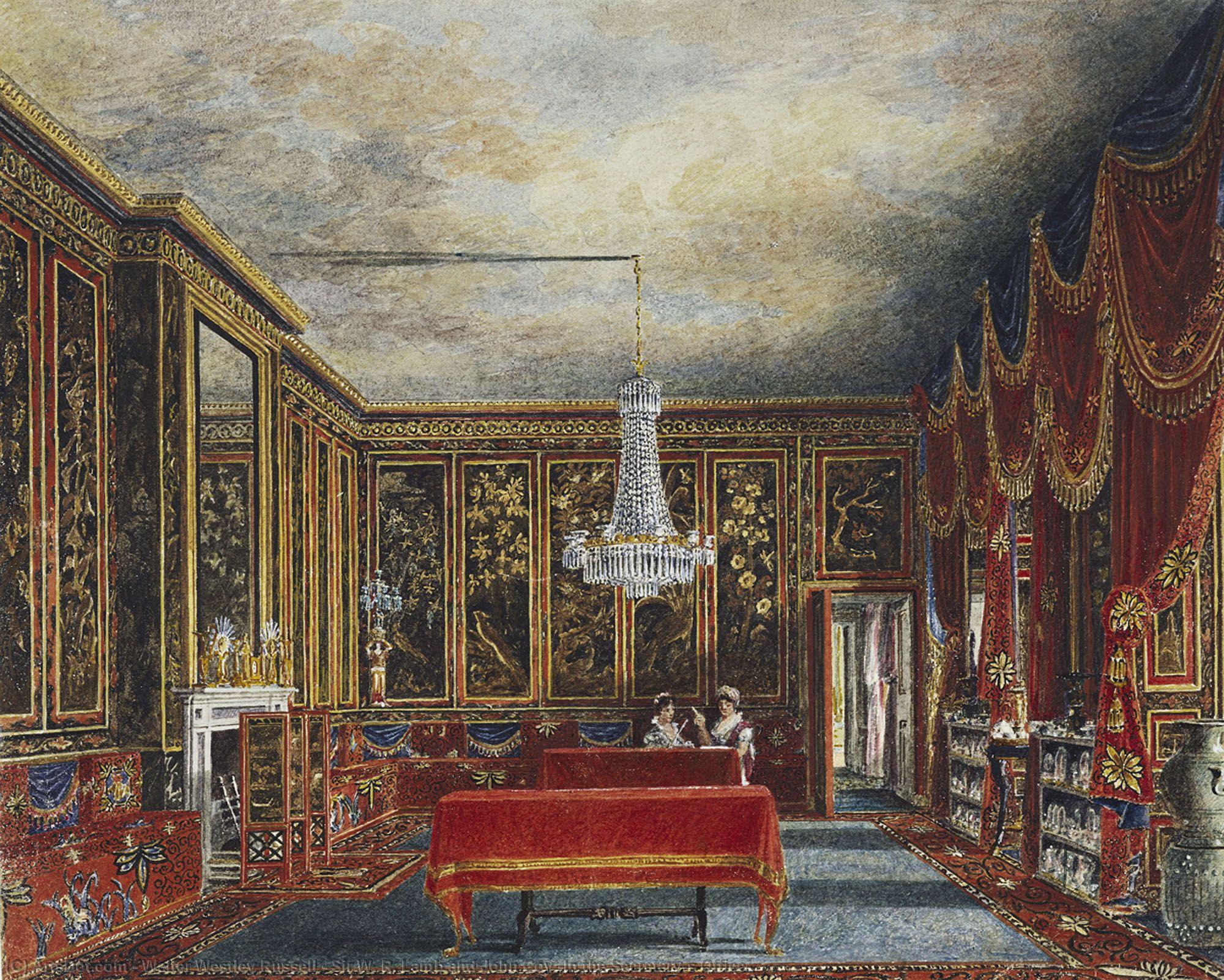 Sir W. R. Lamb And John Coy (in The Secretary's Office) — Walter Westley Russell