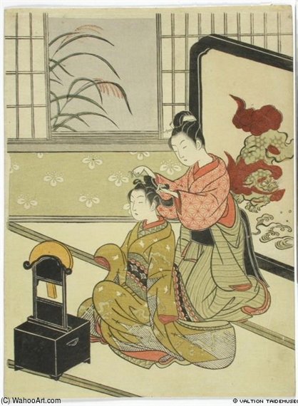 Kahdeksan Näkymää Olohuoneesta — Suzuki Harunobu