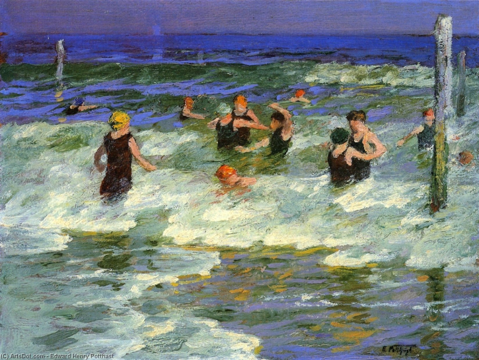 Bathing In The Surf — Едвард Хенри Потаст