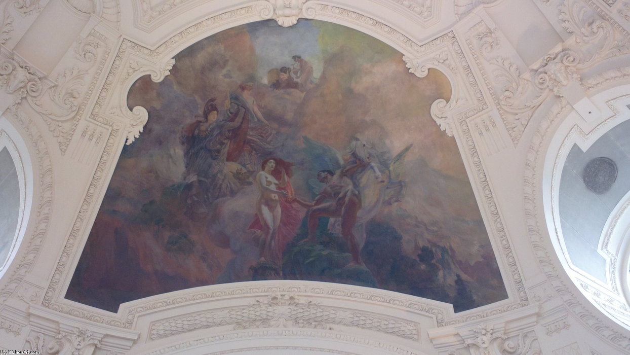 Le Vestibule D’entree Du Petit Palais Decoree Par Albert Besnard — Paul Albert Besnard