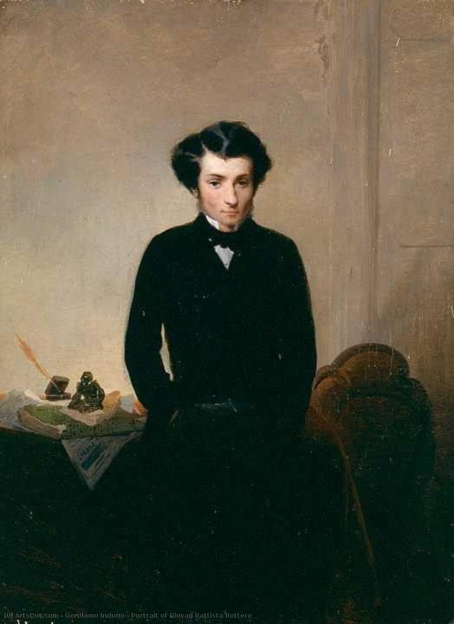 Portrait Of Giovan Battista Bottero — Gerolamo Induno