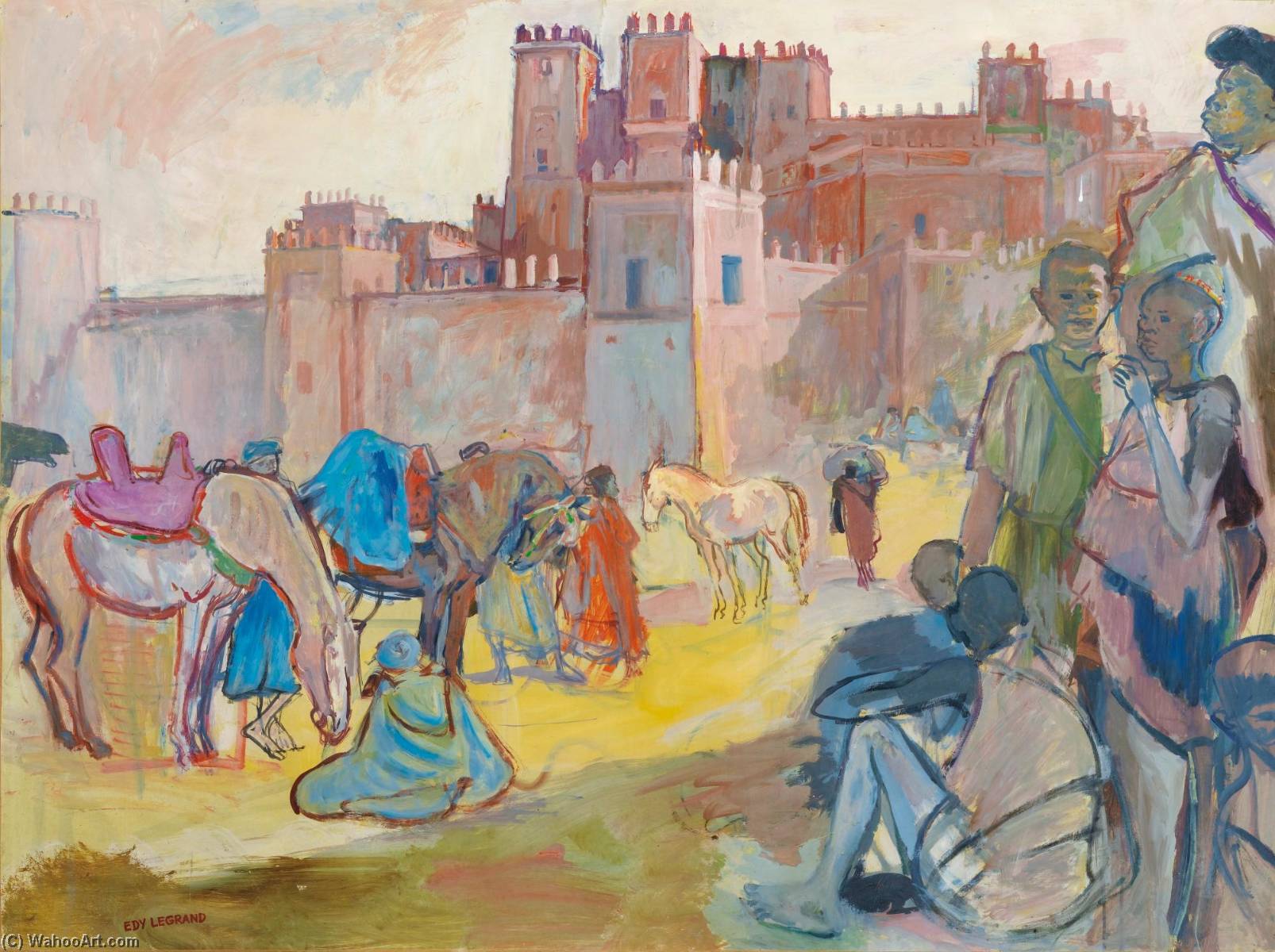 La Kasbah — Edouard Léon Louis Legrand