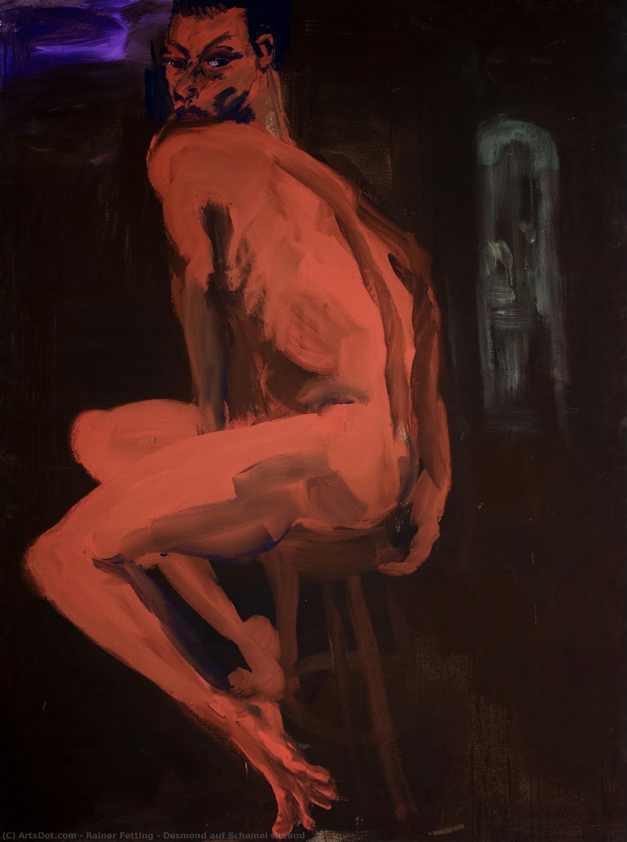 Desmond Auf Schemel Sitzend — Rainer Fetting