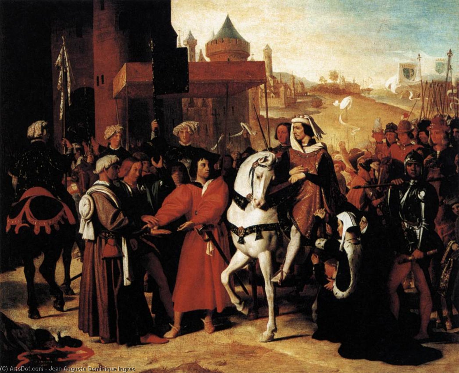 Der Einzug Des Zukünftigen Karl V. In Paris Im Jahr 1358 — Jean-auguste-dominique Ingres