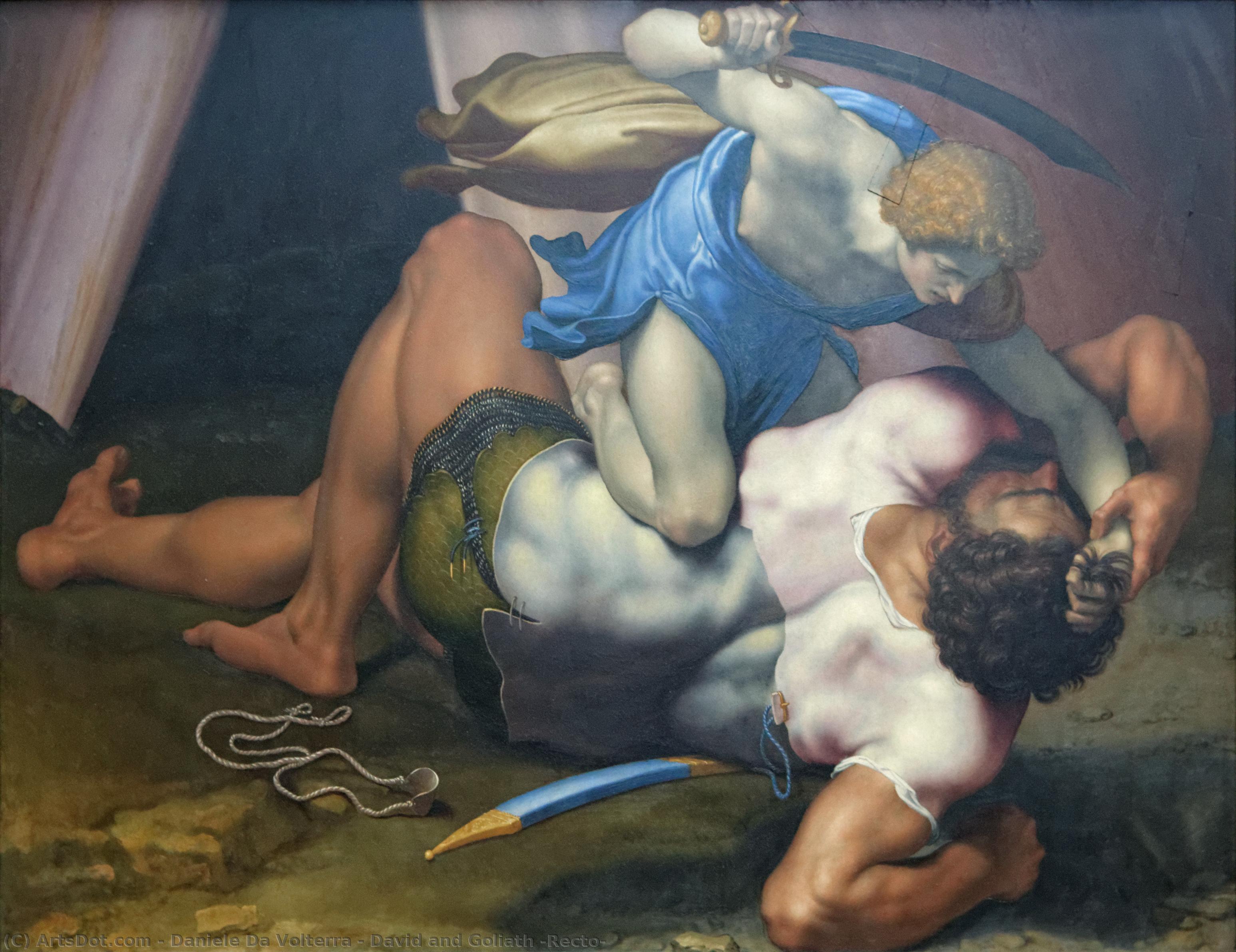 David And Goliath (recto) — Даниэле Да Вольтерра