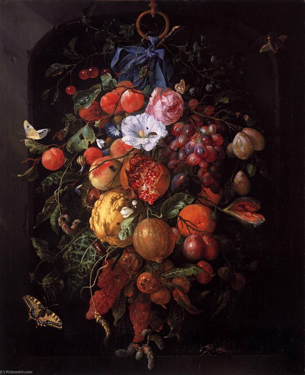 Festoon Of Fruit And Flowers — Jan Davidszoon De Heem