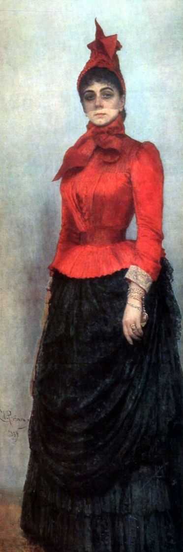 Portrait Of Baroness Varvara Ikskul Von Hildenbandt — Ilya Yefimovich Repin