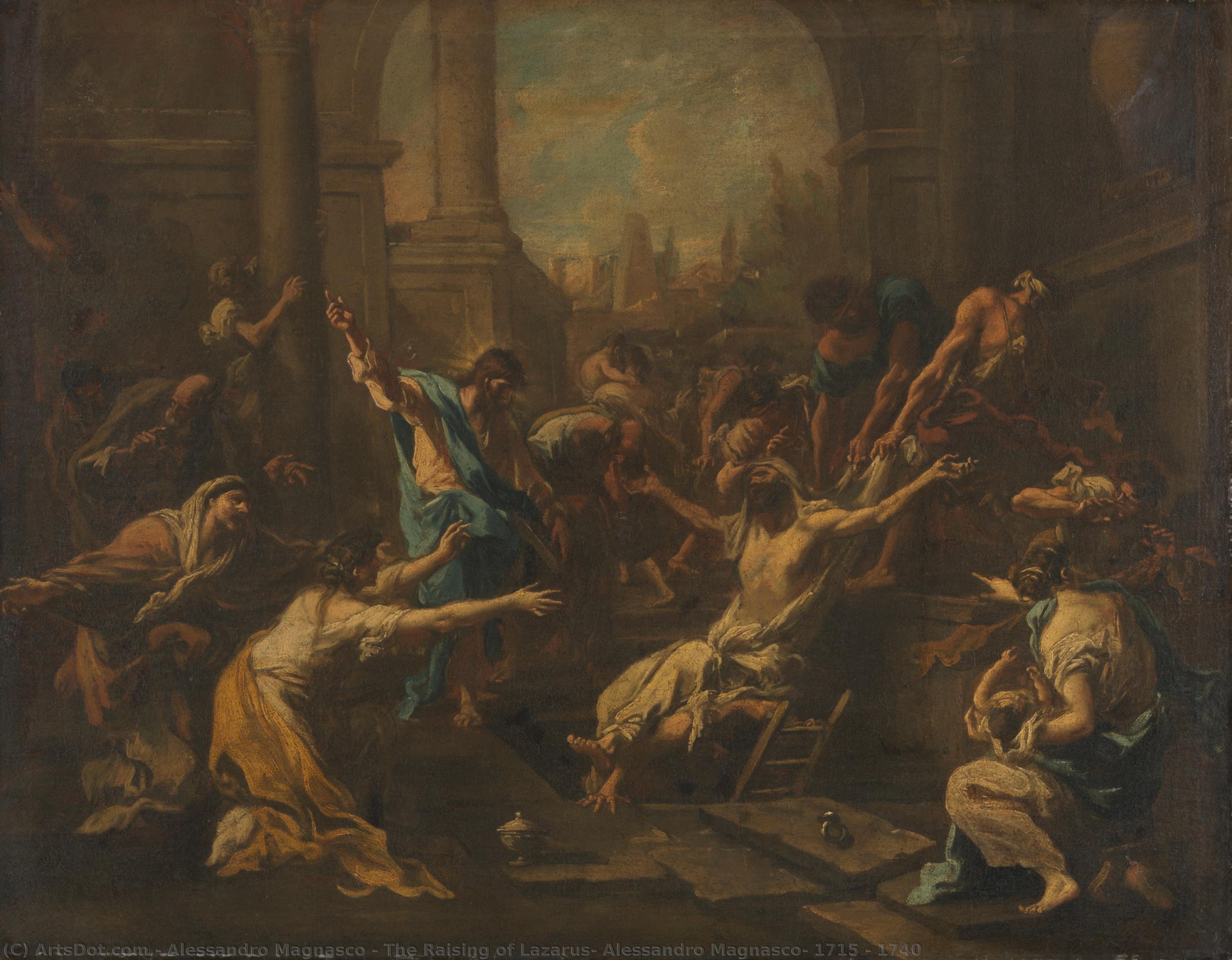 The Raising Of Lazarus, Alessandro Magnasco, 1715 - 1740 — Alessandro Magnasco