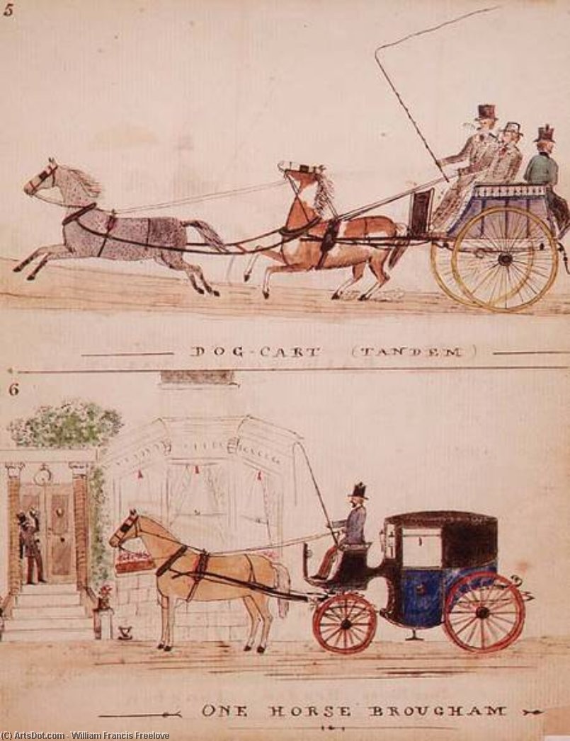 The Dog Cart And The One Horse Brougham — William Francis Freelove