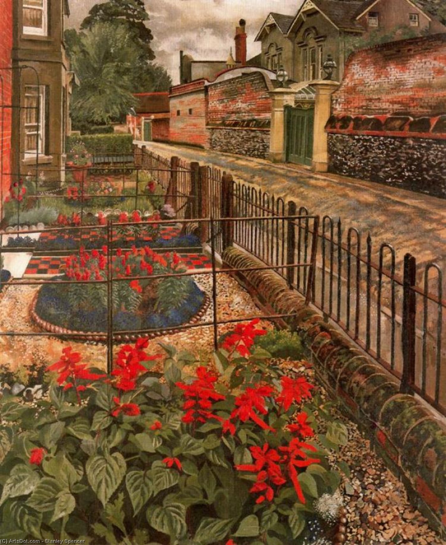 Gardens In The Pound. Cookham — スタンリー・スペンサー