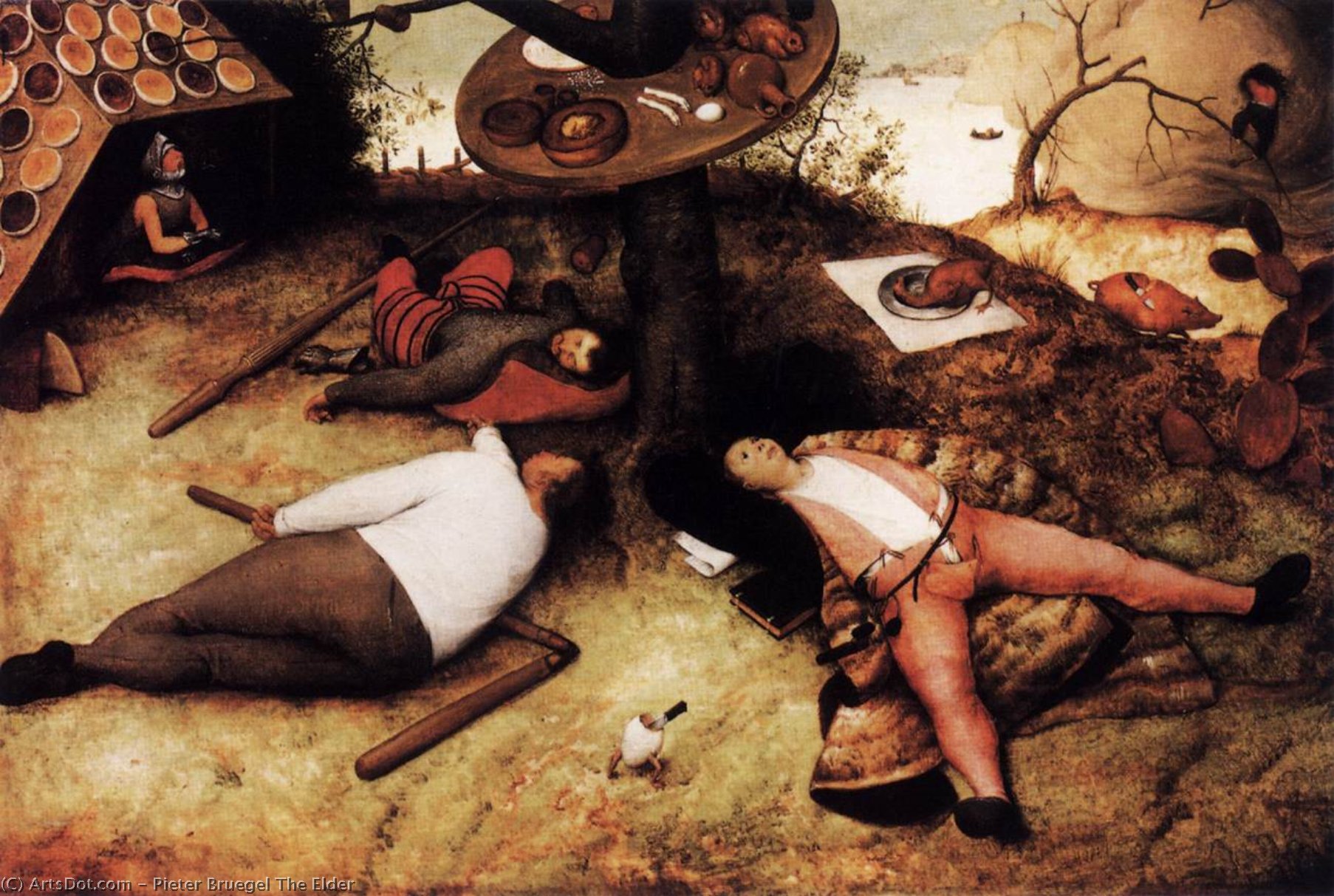 La Tierra De Cocaigne — Pieter Bruegel El Viejo
