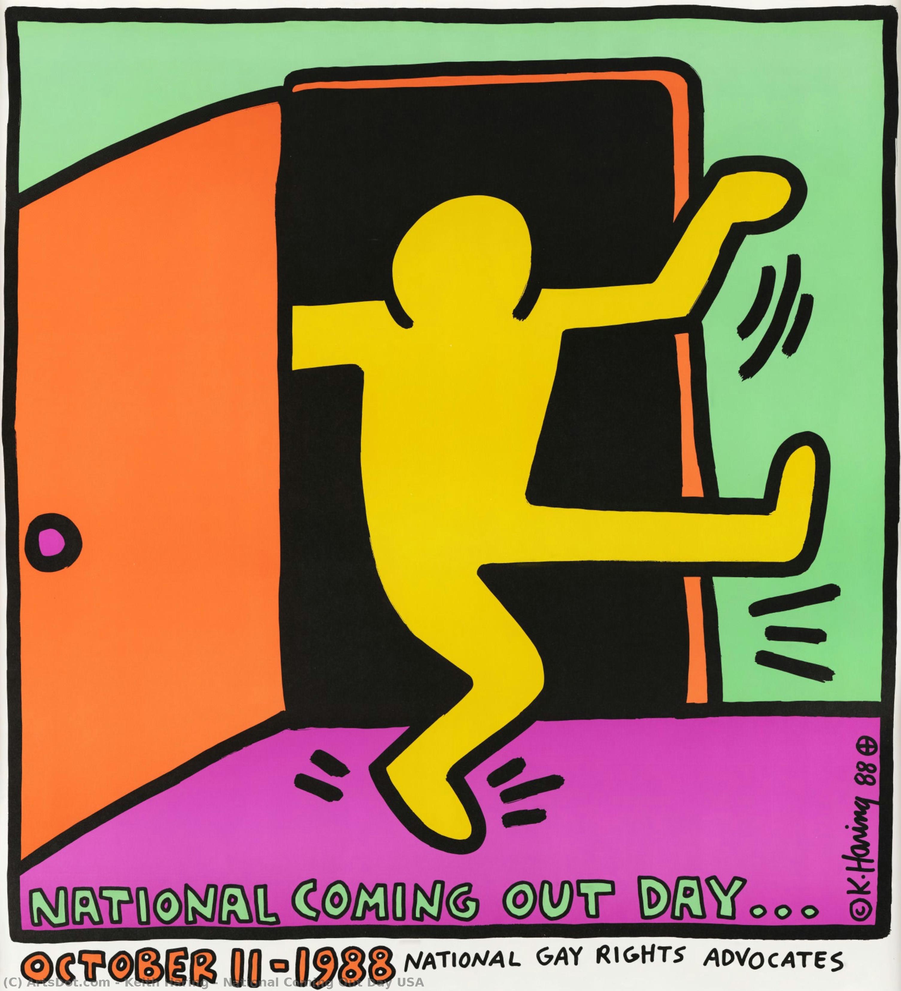 Día Nacional De Salir Del Armario Ee. Uu. — Keith Haring