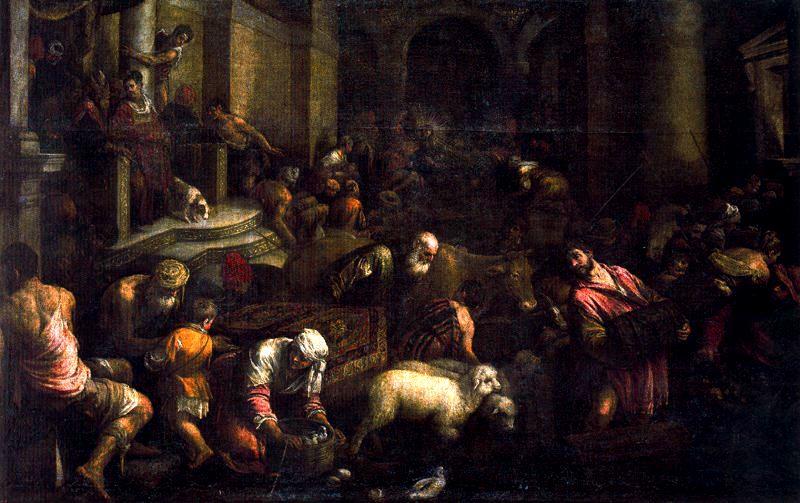 Purification Of The Temple 1 — Jacopo Bassano (jacopo Da Ponte)