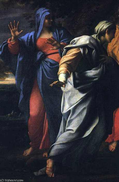 Holy Women At The Tomb Of Christ (detail) — Annibale Carracci