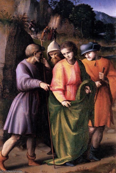 Scenes From The Story Of Joseph Joseph Sold By His Brethren — Francesco D'ubertino Verdi (bacchiacca)
