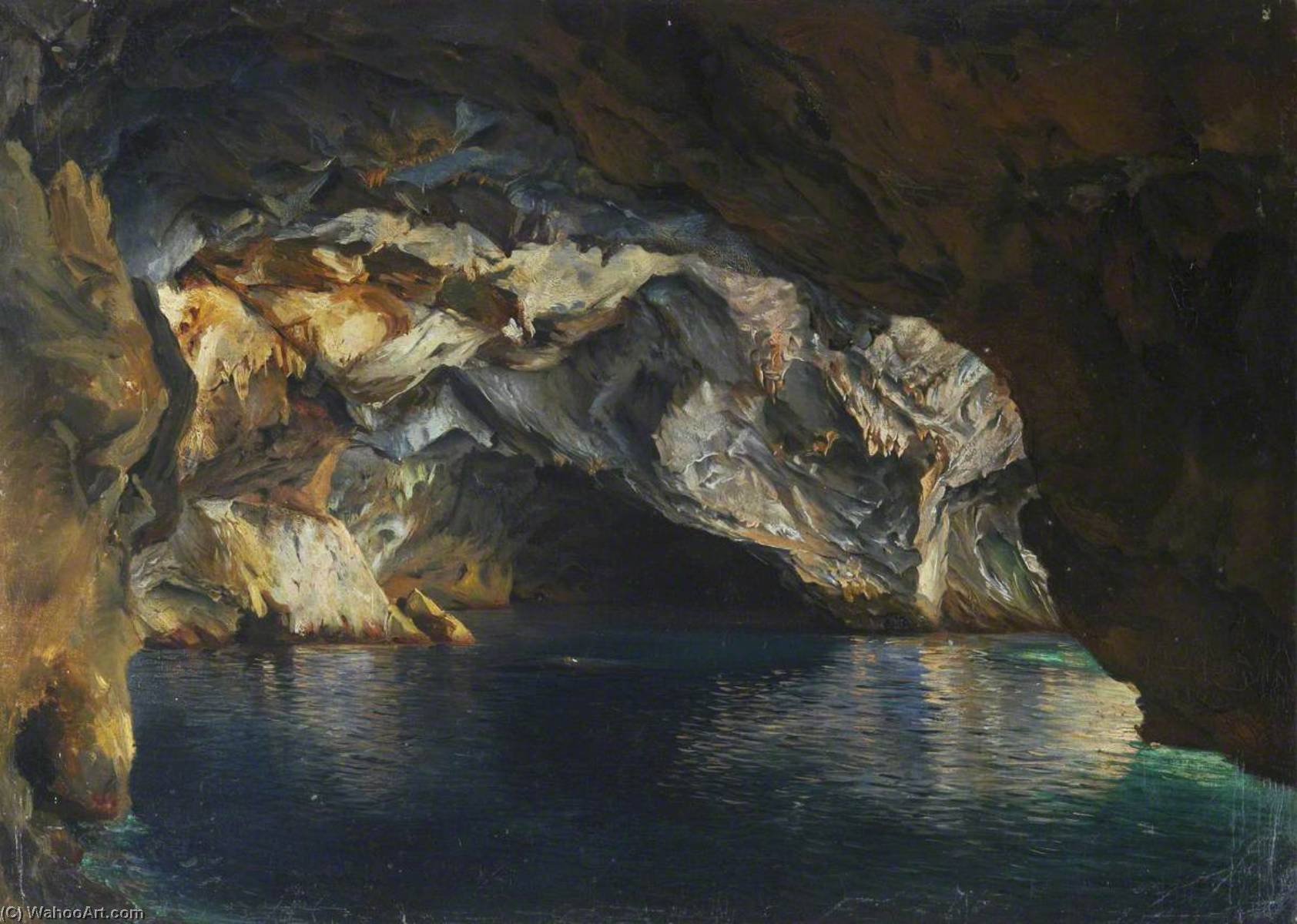 A Seaside Grotto Near Palermo — Thomas Stuart Smith