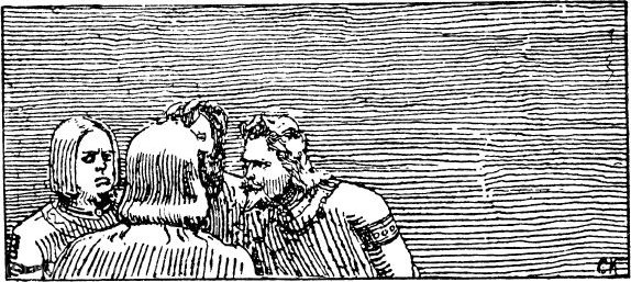 Haakon Jarls Saga - Haakon, Tryggve, Gudrød Og Dale-gudbrand — Christian Krohg