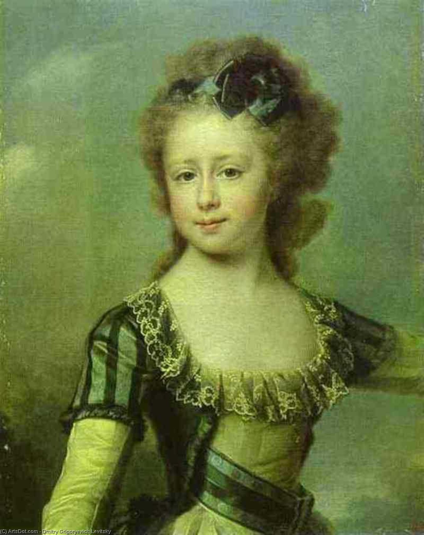 Portrait Of Grand Duchess Maria Pavlovna As A Child — Dmitrij Lewitskij