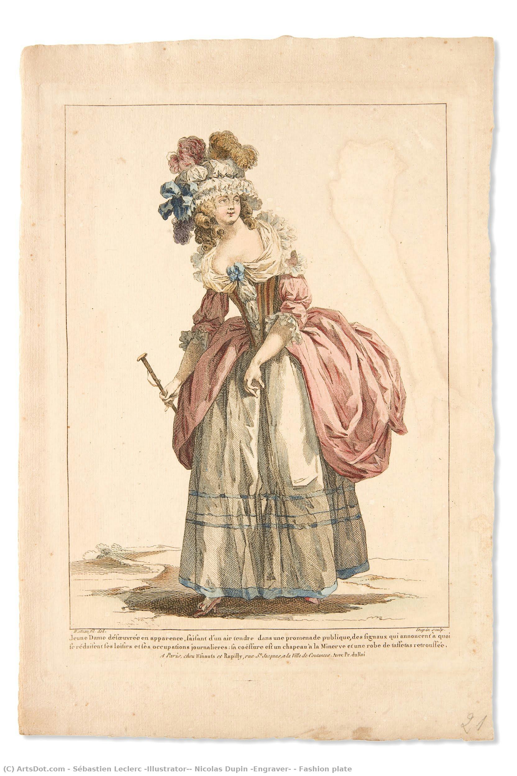 Fashion Plate — Sébastien Leclerc (illustrator), Nicolas Dupin (engraver)