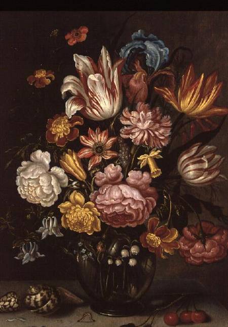 Still Life Of Flowers In An Ovoid Vase — Abraham Bosschaert
