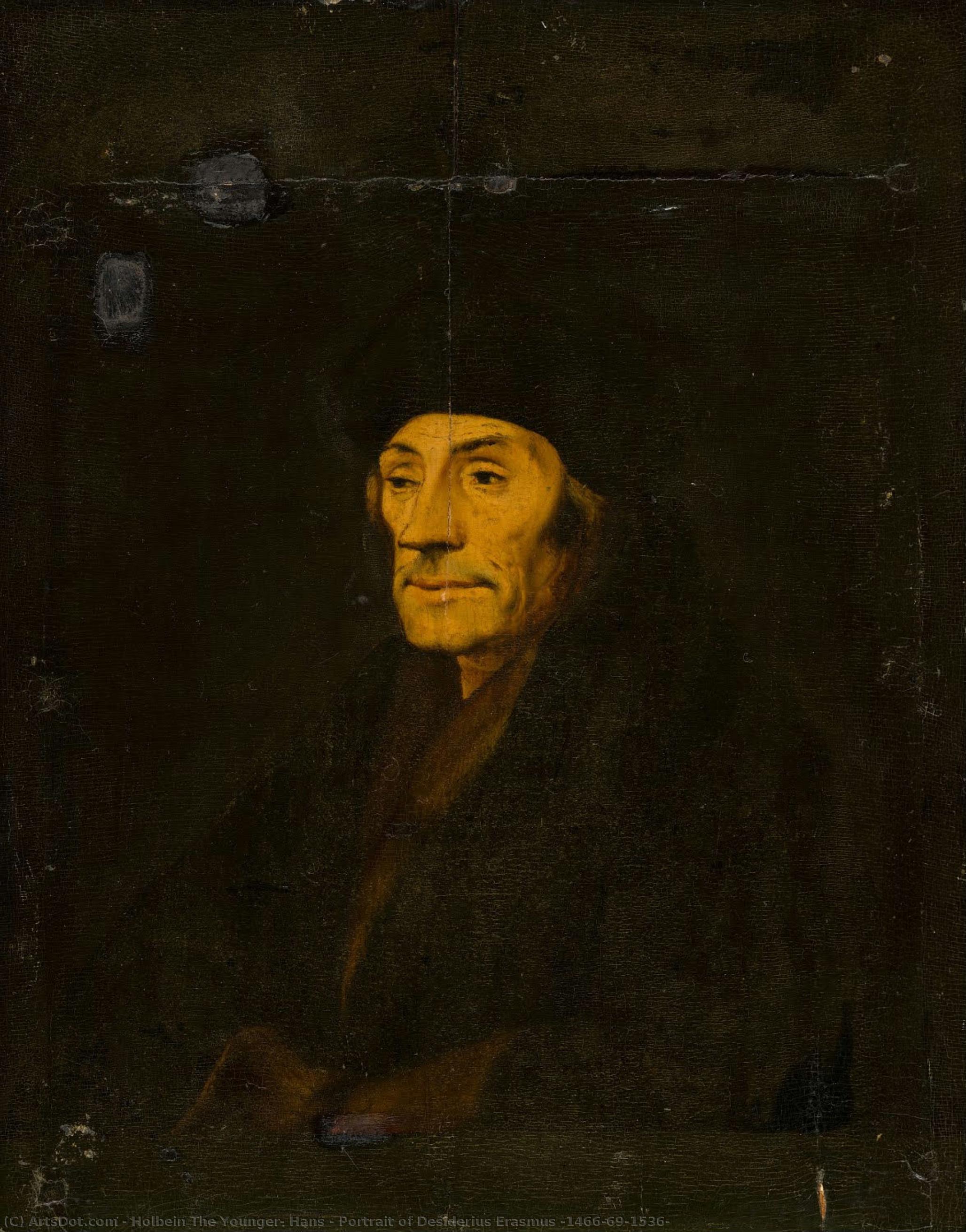 Portrait Of Desiderius Erasmus (1466/69-1536) — Holbein The Younger, Hans