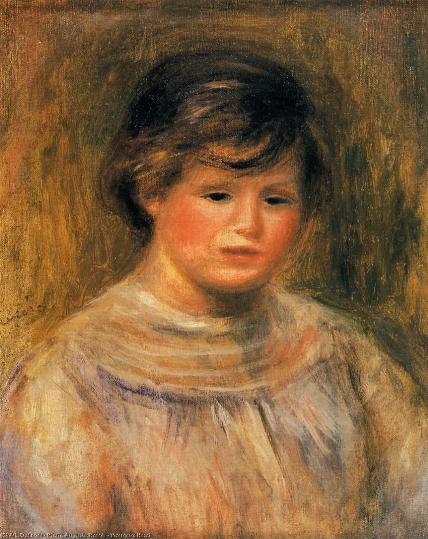 Woman's Head — Pierre-auguste Renoir