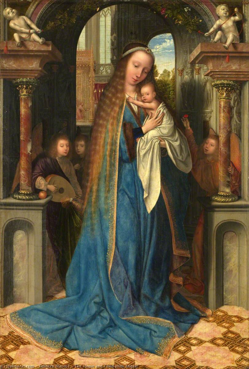 The Virgin And Child With Angels — Quinten Massys