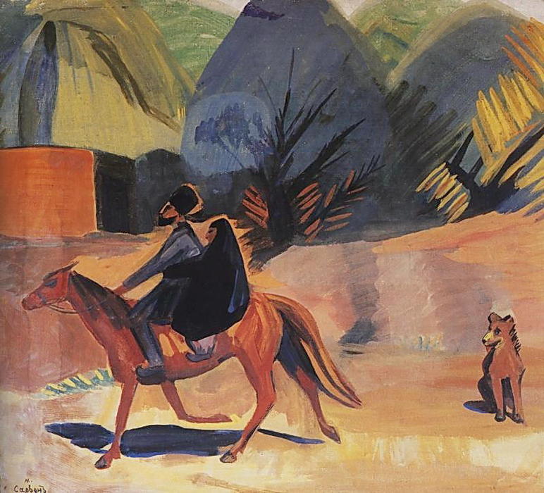 On The Horse — Martiros Sarian