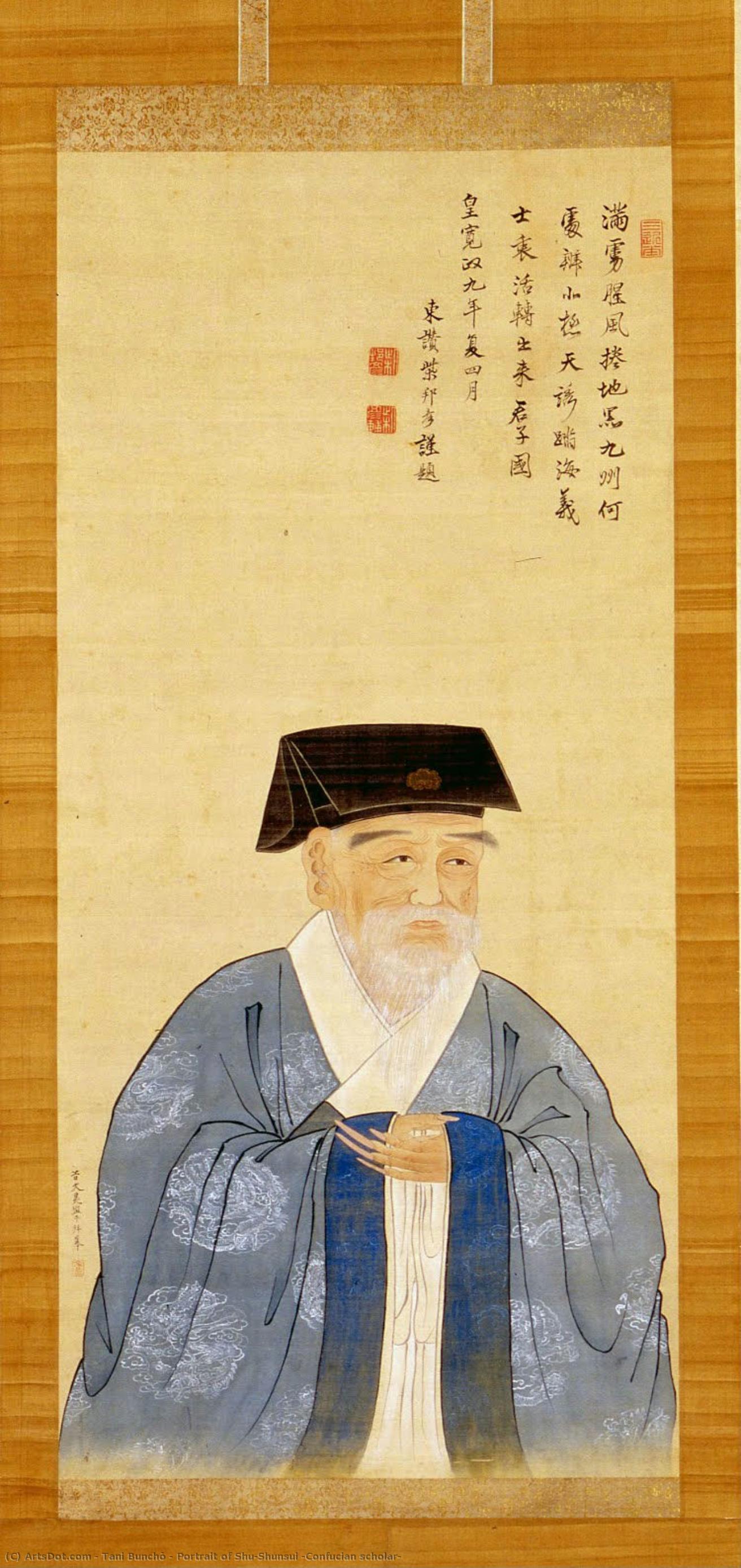 Portrait Of Shu-shunsui (confucian Scholar) — Tani Bunchō