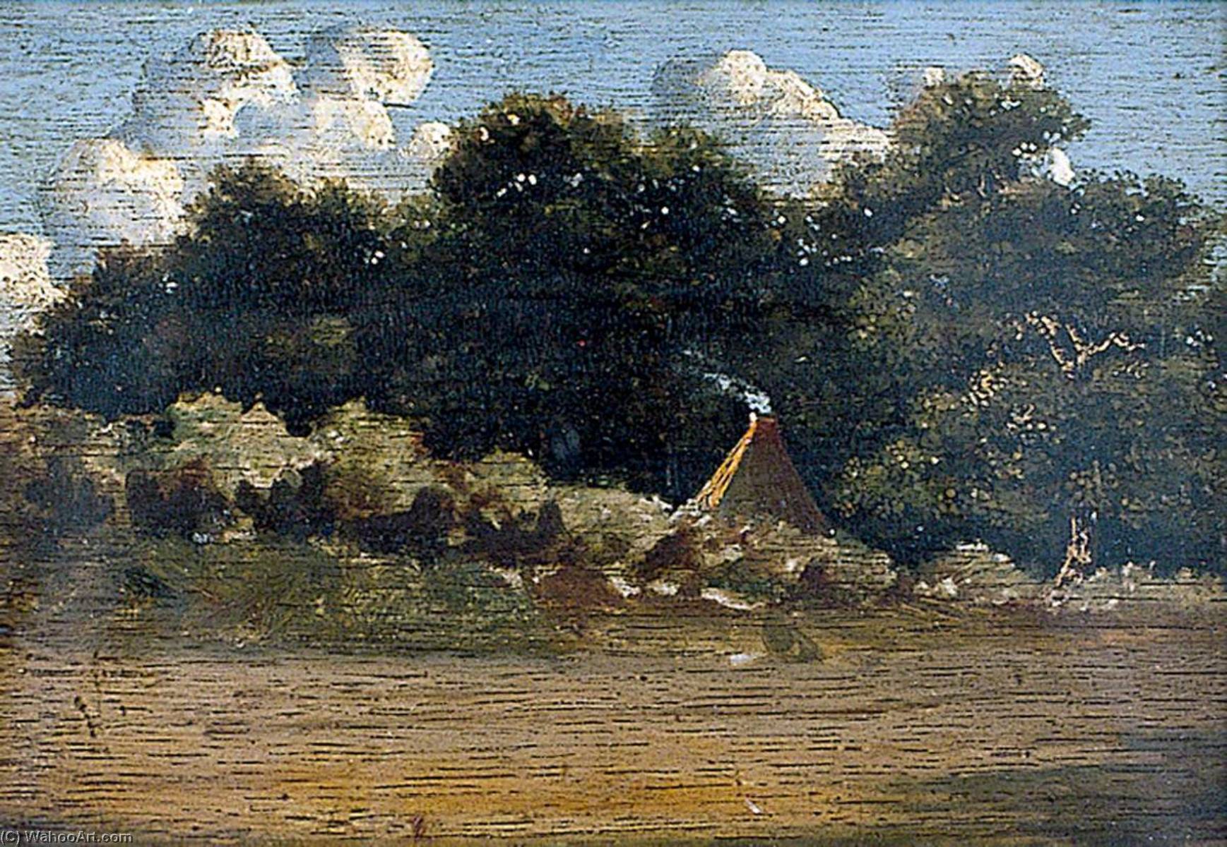 Landscape With Trees And A Cottage At Felbrigg, Norfolk — John Berney Crome