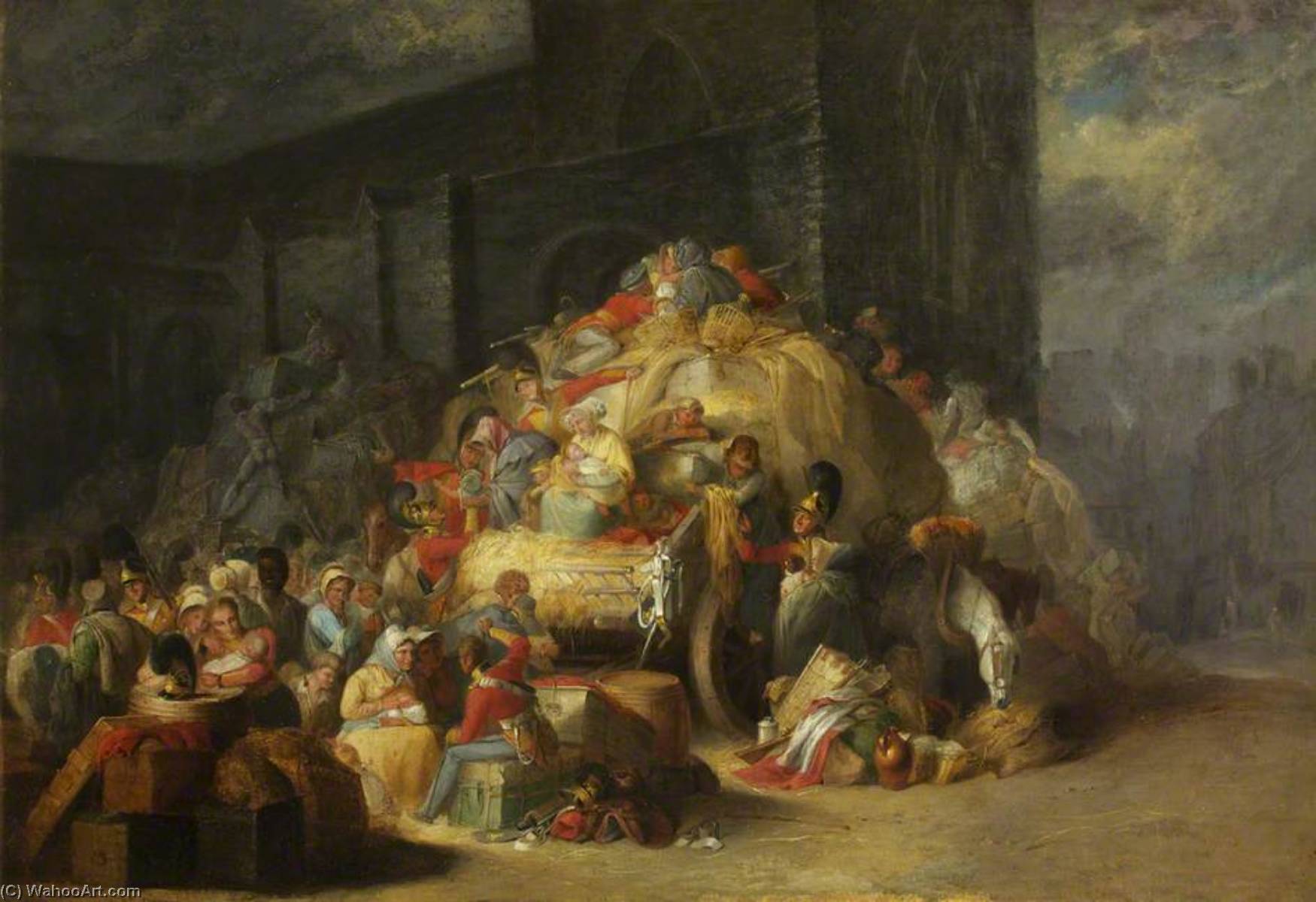1st King's Dragoon Guards, The Baggage Train — Henry Perlee Parker