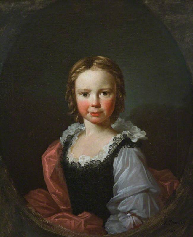 Magdaline Erskine (b.1744), Daughter Of John Erskine, 14th Of Dun, As An Infant — Allen Ramsay