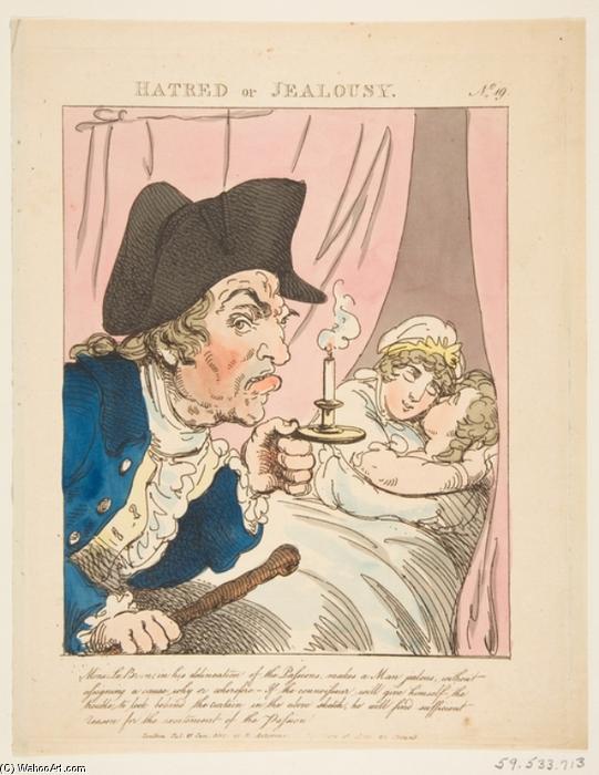 Hatred And Jealousy, From Le Brun Travested — Thomas Rowlandson