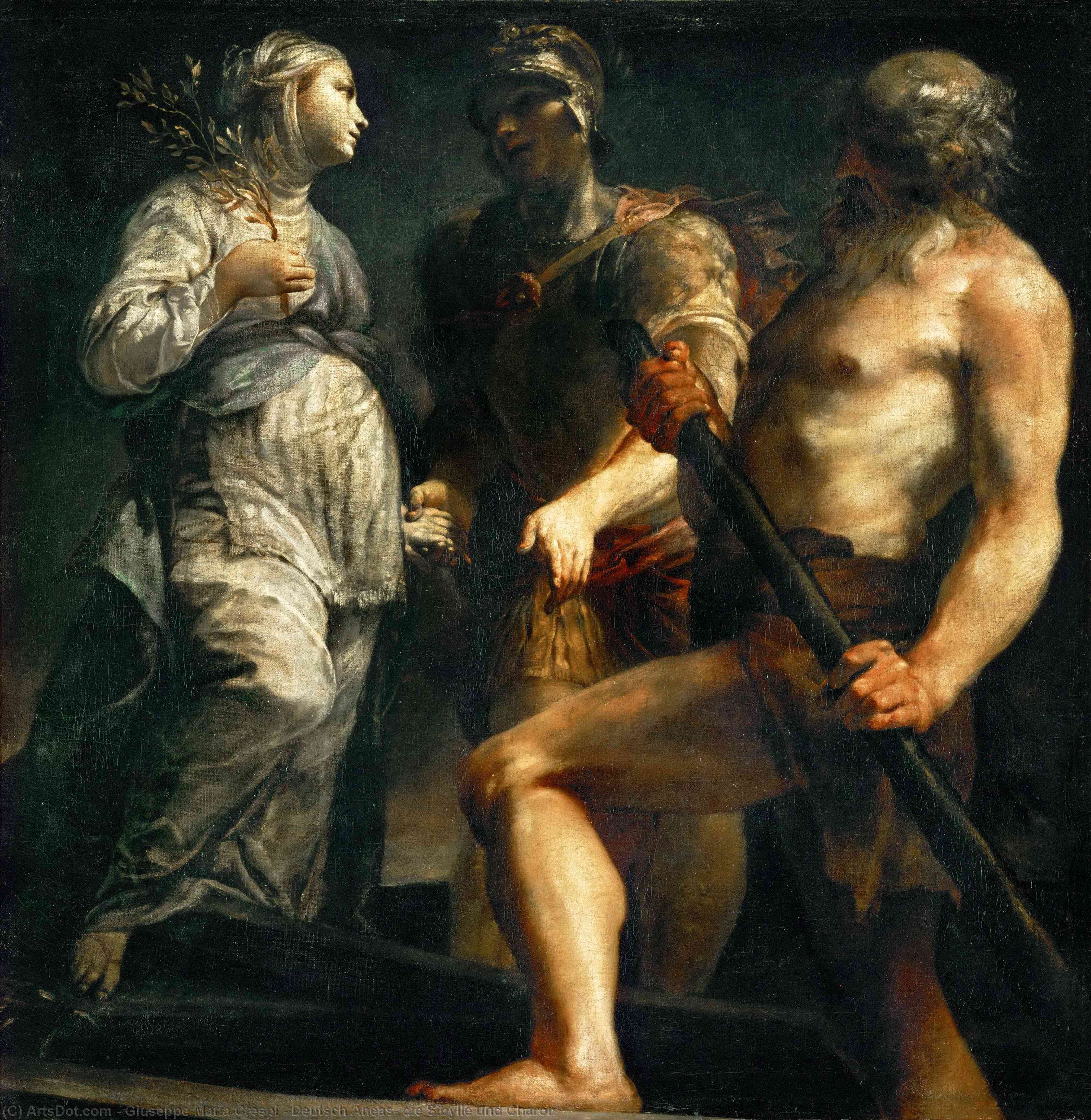 Deutsch Äneas, Die Sibylle Und Charon — Giuseppe Maria Crespi