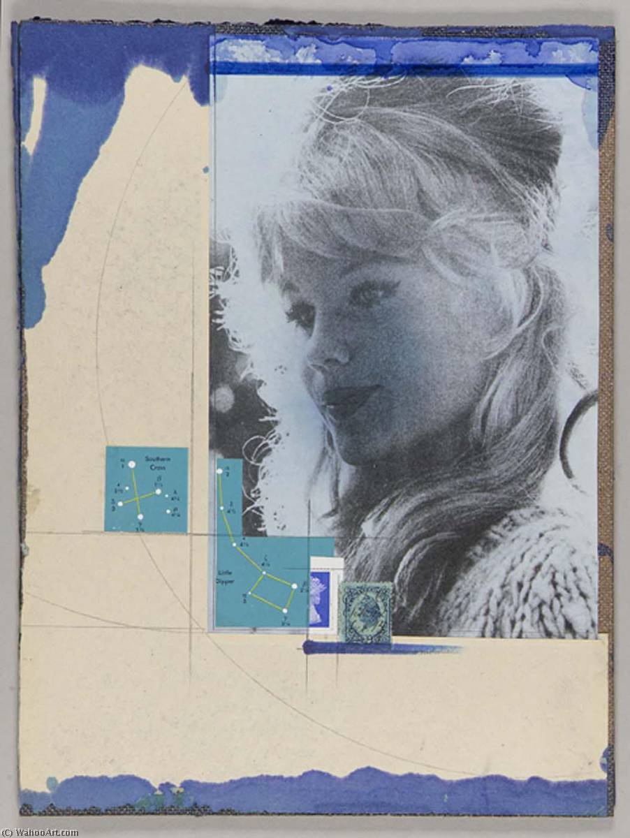 Untitled (long Haired Blond Female In 3 4 Profile) — Joseph Cornell