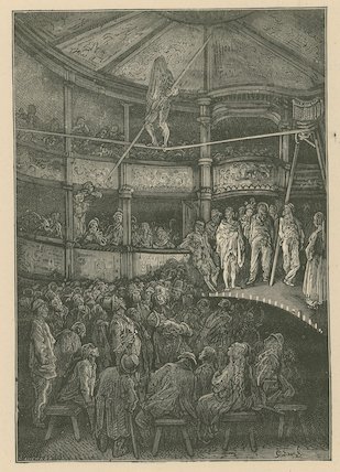 Blondin At Shoreditch, London — Paul Gustave Doré
