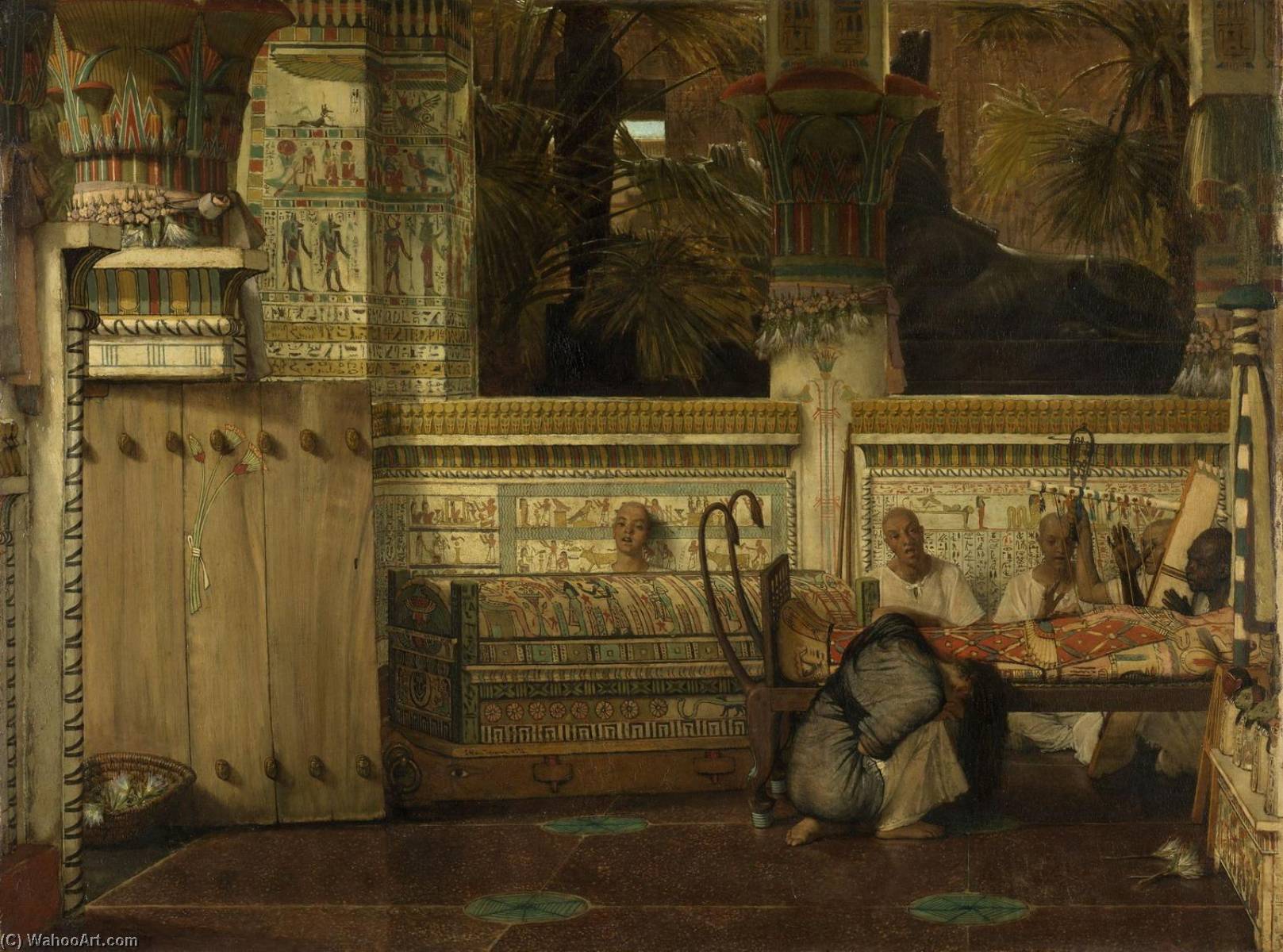The Egyptian Widow — Lourens Alma Tadema