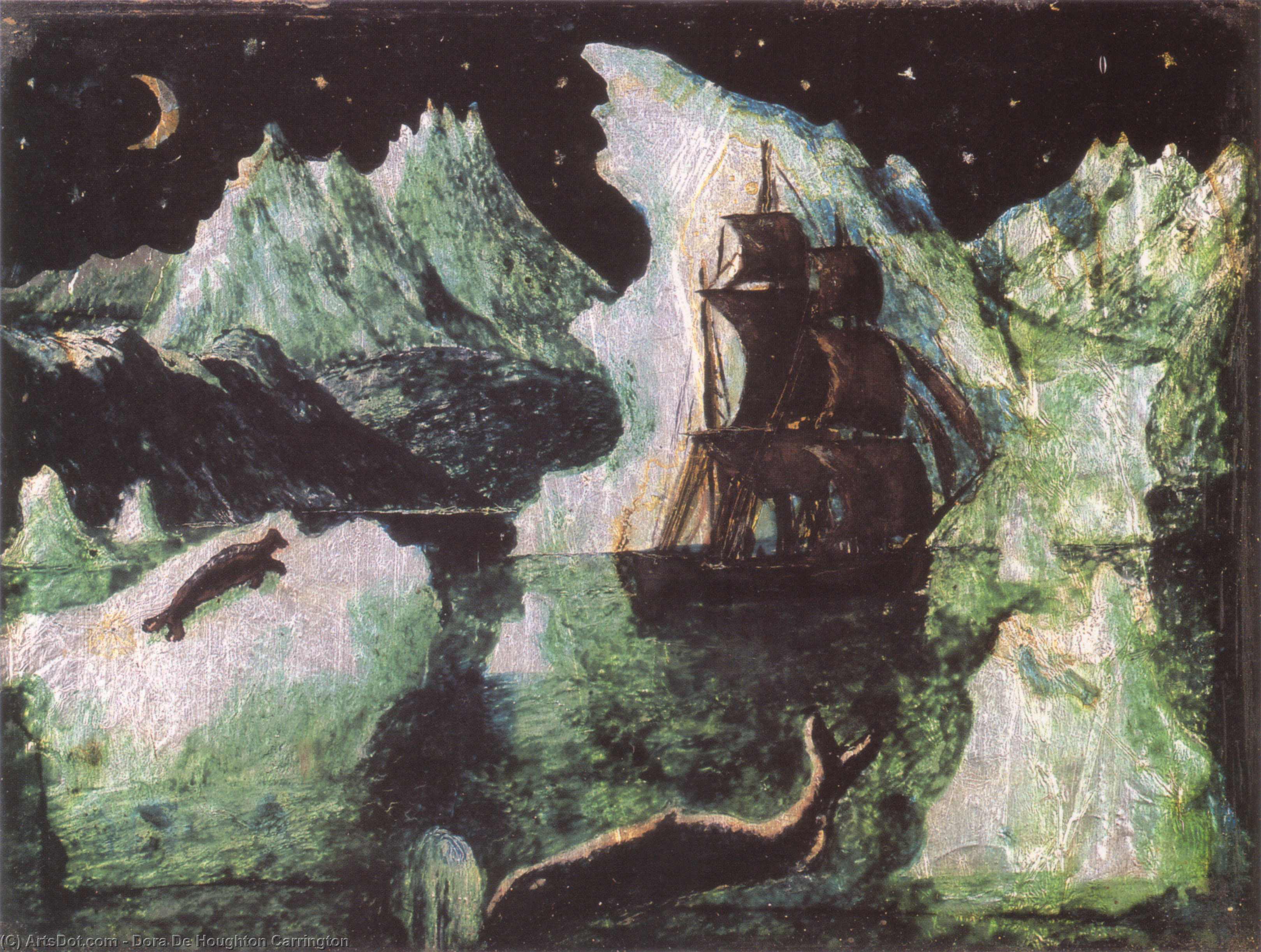 The Barque Harmony In The Ice Off The Labrador Coast — Dora Carrington