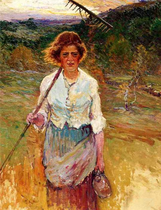 Woman With A Rake — John Joseph Enneking