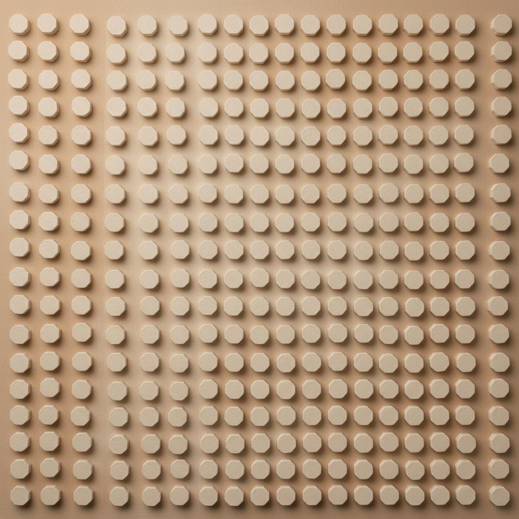 Eternal Symmetry Of Sanded Relief: A Monolithic Vision Of Rhythmic Light — David Moreau