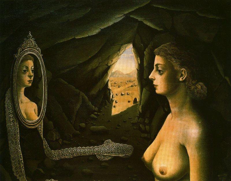 Women In The Mirror — Paul Delvaux