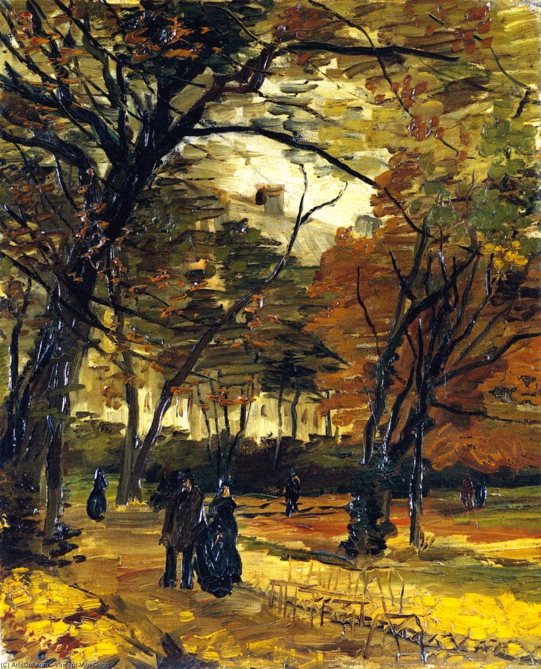 In The Bois De Boulogne — Vincent Willem Van Gogh