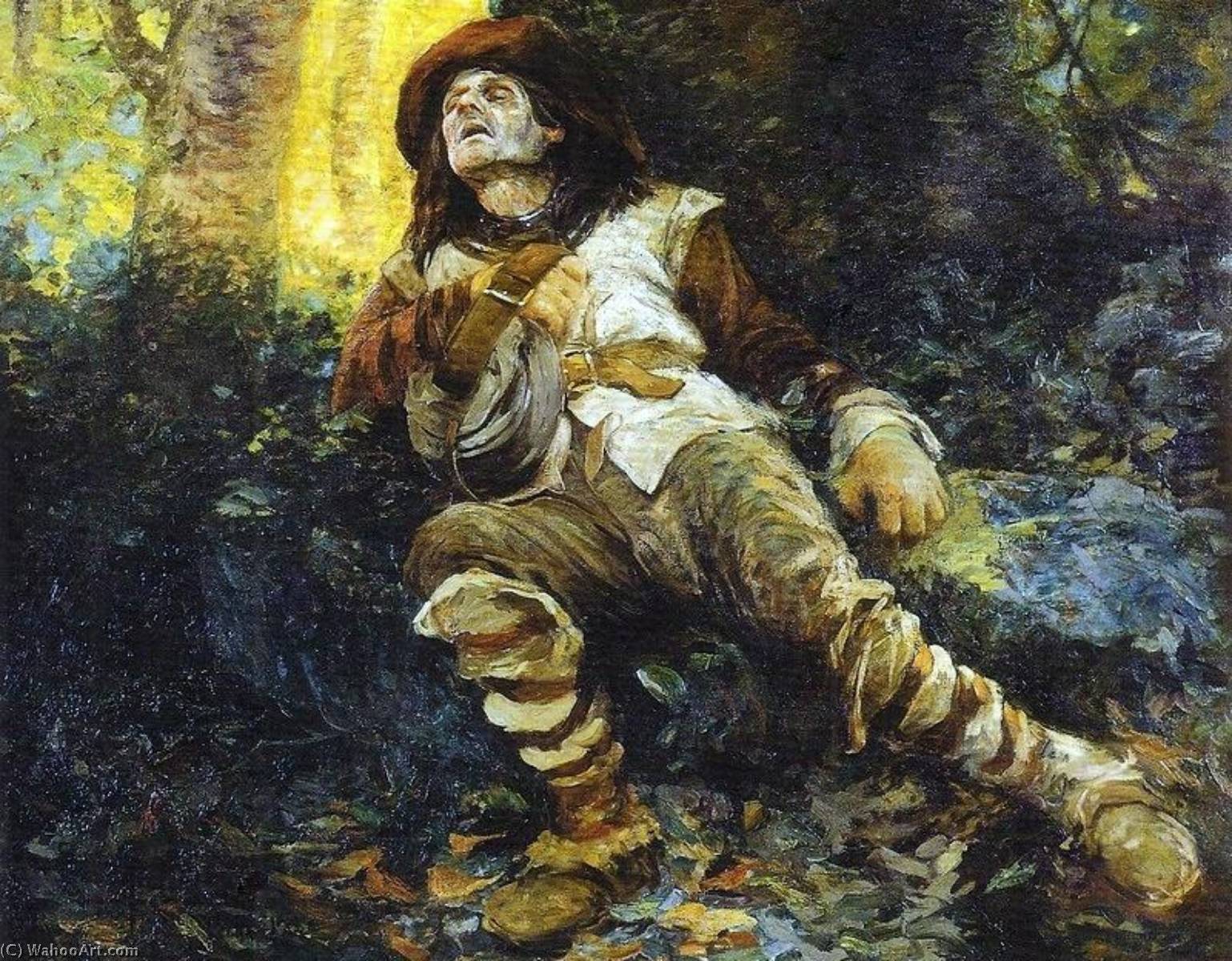 Português Morte De Fernão Dias Paes Leme English Death Of Fernão Dias Paes Leme — Antonio Parreiras
