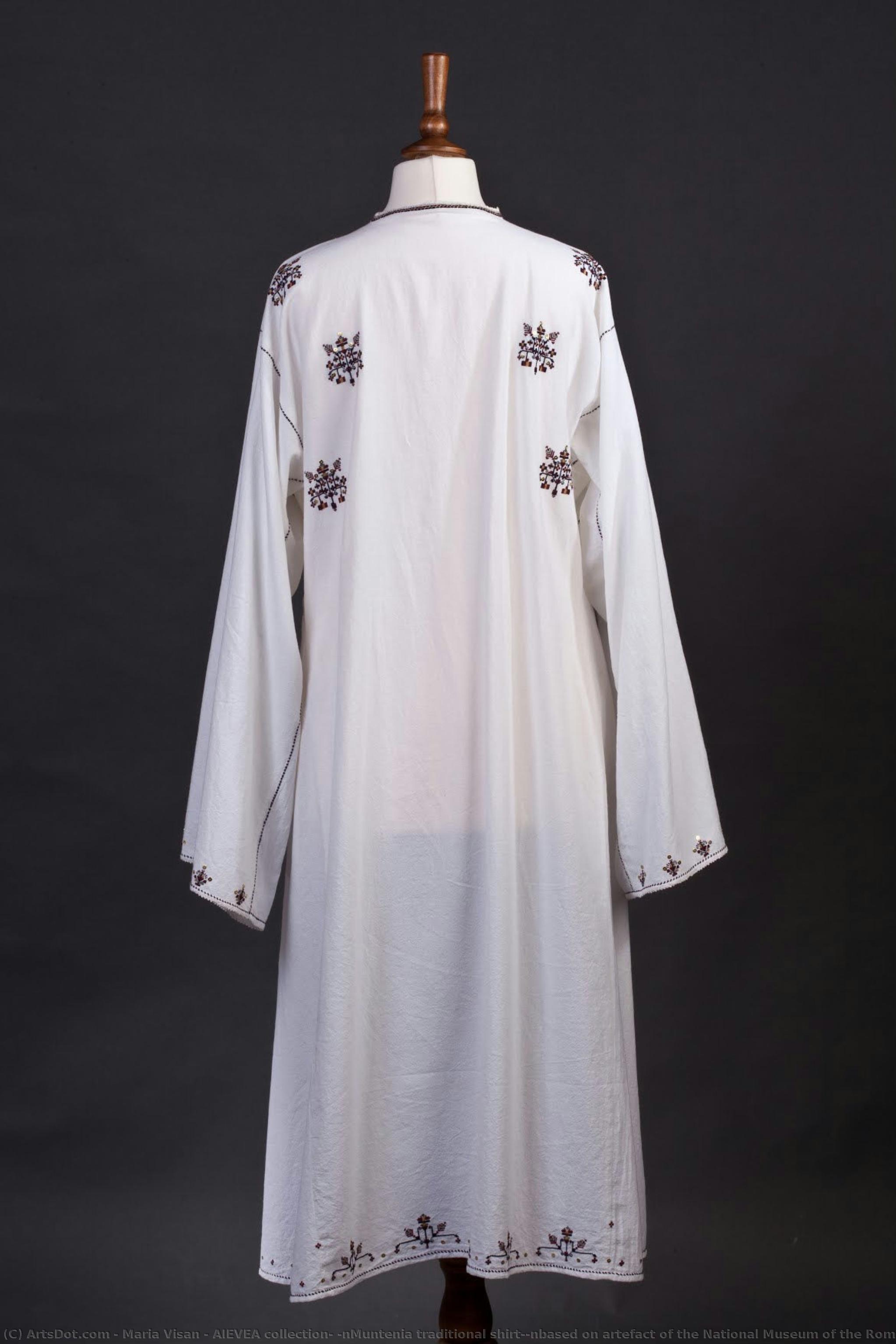 Aievea Collection; \nmuntenia Traditional Shirt;\nbased On Artefact Of The National Museum Of The Romanian Peasant — Maria Visan