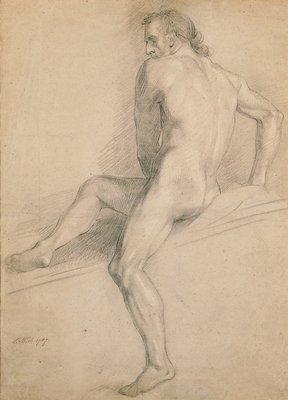 Male Nude. Academic Study — Бенджамин Вест