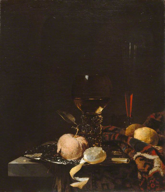 Still Life Fruit, Goblet And Salver — Willem Kalf