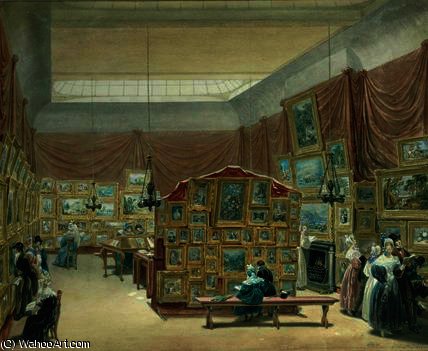 Interior Of The Gallery Of The New Society — George Johann Scharf (george The Elder Scharf)
