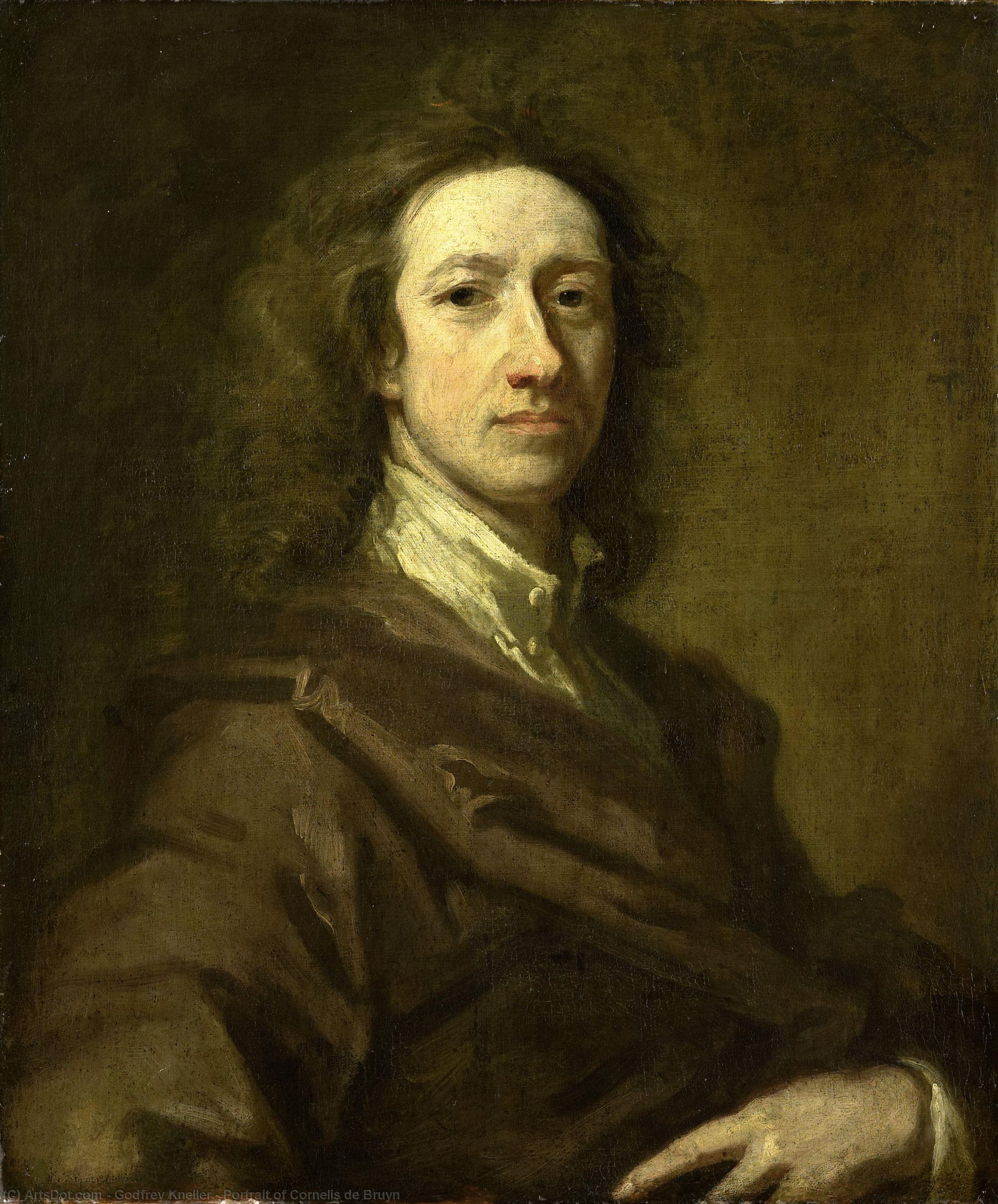 Portrait Of Cornelis De Bruyn — Godofredo Kneller
