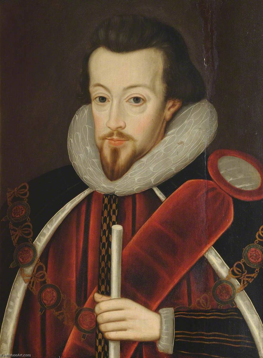 Robert Cecil (1563–1612), Earl Of Salisbury, Alumnus Of St John's College, Principal Secretary To Elizabeth I And James I, Knight Of The Garter — John De Critz The Elder