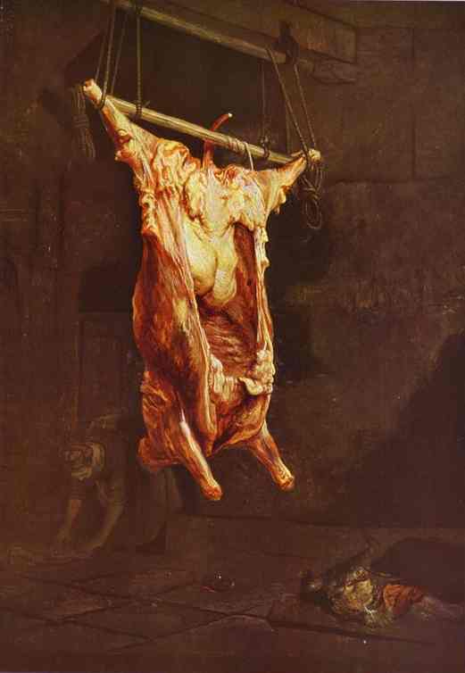 The Slaughtered Ox — Rembrandt Van Rijn